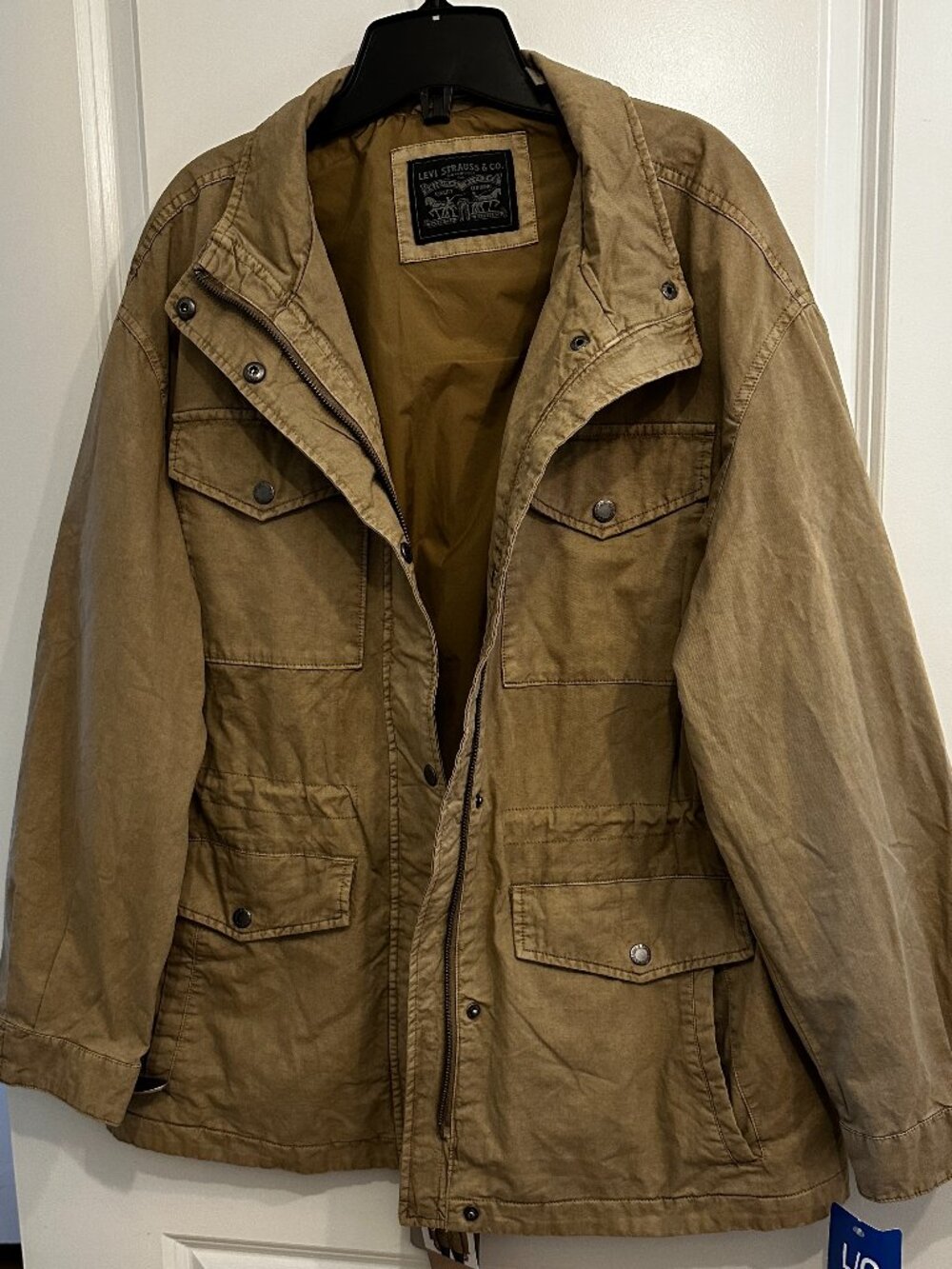 Women's Levi Canvas Utility Jacket Size L  NWT